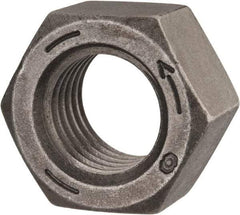 Value Collection - 1-1/8 - 7 UNC Steel Left Hand Hex Nut - 1-11/16" Across Flats, 31/32" High, Uncoated - Best Tool & Supply