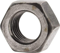 Value Collection - 5/16-24 UNF Steel Left Hand Hex Nut - 1/2" Across Flats, 17/64" High, Uncoated - Best Tool & Supply