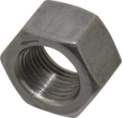 Value Collection - 5/8-18 UNF Steel Left Hand Hex Nut - 15/16" Across Flats, 35/64" High, Uncoated - Best Tool & Supply