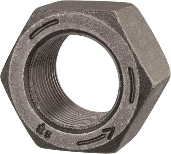 Value Collection - 1-1/4 - 12 UNF Steel Left Hand Hex Nut - 1-7/8" Across Flats, 1-1/16" High, Uncoated - Best Tool & Supply