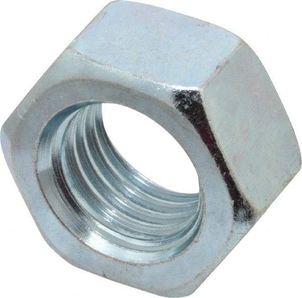 Value Collection - M16x2.00 Metric Coarse Steel Right Hand Hex Nut - 24mm Across Flats, 13mm High, Zinc-Plated Finish - Best Tool & Supply