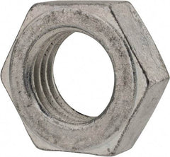 Value Collection - 1-1/8 - 7 UN Steel Right Hand Hex Jam Nut - 2-1/4" Across Flats, 27/32" High, Zinc-Plated Finish - Best Tool & Supply