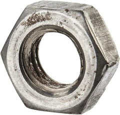 Value Collection - 5/16-18 UNC Steel Left Hand Hex Jam Nut - 1/2" Across Flats, 3/16" High, Uncoated - Best Tool & Supply