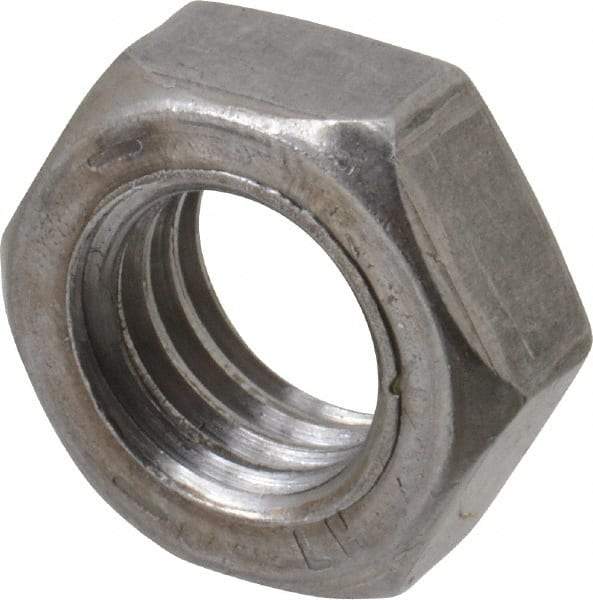 Value Collection - 1/2-13 UNC Steel Left Hand Hex Jam Nut - 3/4" Across Flats, 5/16" High, Uncoated - Best Tool & Supply