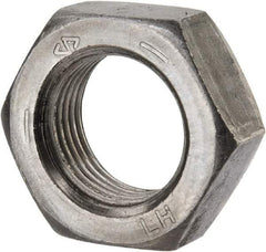 Value Collection - 3/4-16 UNF Steel Left Hand Hex Jam Nut - 1-1/8" Across Flats, 27/64" High, Uncoated - Best Tool & Supply