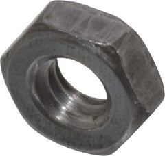 Value Collection - 1/4-20 UNC Steel Right Hand Hex Jam Nut - 7/16" Across Flats, 0.1563" High, Uncoated - Best Tool & Supply