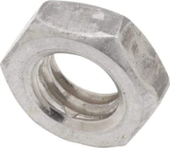 Value Collection - 5/16-18 UNC Steel Right Hand Hex Jam Nut - 1/2" Across Flats, 3/16" High, Uncoated - Best Tool & Supply