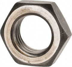 Value Collection - 7/8-9 UNC Steel Right Hand Hex Jam Nut - 1-5/16" Across Flats, 0.4844" High, Uncoated - Best Tool & Supply