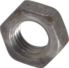 Value Collection - 5/16-24 UNF Steel Right Hand Hex Jam Nut - 1/2" Across Flats, 3/16" High, Uncoated - Best Tool & Supply