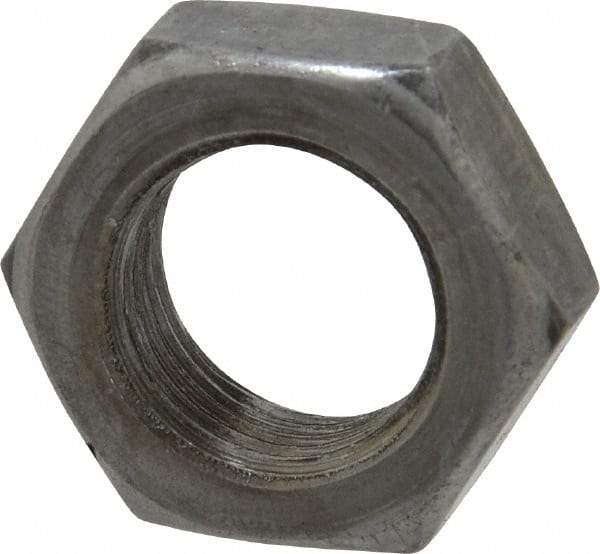 Value Collection - 5/8-18 UNF Steel Right Hand Hex Jam Nut - 15/16" Across Flats, 3/8" High, Uncoated - Best Tool & Supply