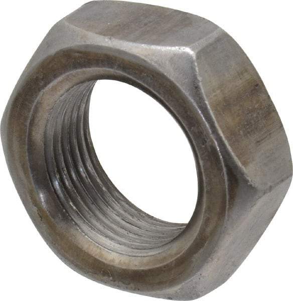 Value Collection - 1-14 UNF Steel Right Hand Hex Jam Nut - 1-1/2" Across Flats, 0.5469" High, Uncoated - Best Tool & Supply