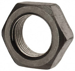 Value Collection - 1-1/8 - 12 UN Steel Right Hand Hex Jam Nut - 2-1/4" Across Flats, 27/32" High, Uncoated - Best Tool & Supply