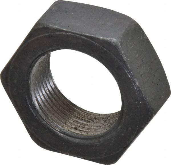 Value Collection - 1-3/8 - 12 UNF Steel Right Hand Hex Jam Nut - 2-1/16" Across Flats, 25/32" High, Uncoated - Best Tool & Supply