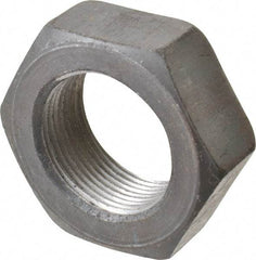 Value Collection - 1-1/2 - 12 UNF Steel Right Hand Hex Jam Nut - 2-1/4" Across Flats, 27/32" High, Uncoated - Best Tool & Supply