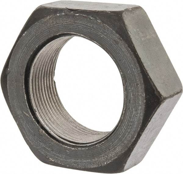 Value Collection - 1-3/4 - 12 UNF Steel Right Hand Hex Jam Nut - 2-5/8" Across Flats, 31/32" High, Uncoated - Best Tool & Supply