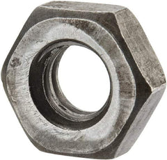 Value Collection - 5/16-18 UNC Steel Right Hand Heavy Hex Jam Nut - 9/16" Across Flats, 13/64" High, Uncoated, 2B Class of Fit - Best Tool & Supply