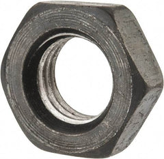 Value Collection - 1-8 UNC Steel Right Hand Heavy Hex Jam Nut - 1-5/8" Across Flats, 35/64" High, Uncoated, 2B Class of Fit - Best Tool & Supply