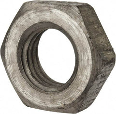 Value Collection - 1-1/8 - 7 UNC Steel Right Hand Heavy Hex Jam Nut - 1-13/16" Across Flats, 39/64" High, Uncoated, 2B Class of Fit - Best Tool & Supply