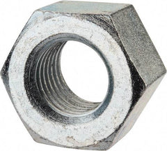 Value Collection - 1-1/8 - 7 UNC Steel Right Hand Heavy Hex Nut - 1-13/16" Across Flats, 1-7/64" High, Zinc-Plated Finish - Best Tool & Supply