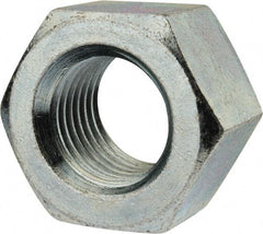 Value Collection - 1-1/2 - 6 UNC Steel Right Hand Heavy Hex Nut - 2-3/8" Across Flats, 1.4688" High, Zinc-Plated Finish - Best Tool & Supply