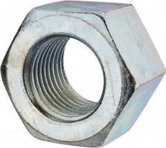 Value Collection - 2-1/2 - 4 UNC Steel Right Hand Heavy Hex Nut - 3-1/2" Across Flats, 2-13/64" High, Zinc Clear Finish - Best Tool & Supply