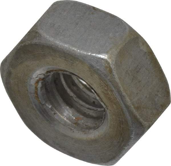 Value Collection - 1/4-20 UNC Steel Right Hand Heavy Hex Nut - 1/2" Across Flats, 15/64" High, Uncoated, 2B Class of Fit - Best Tool & Supply