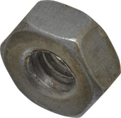 Value Collection - 1/4-20 UNC Steel Right Hand Heavy Hex Nut - 1/2" Across Flats, 15/64" High, Uncoated, 2B Class of Fit - Best Tool & Supply