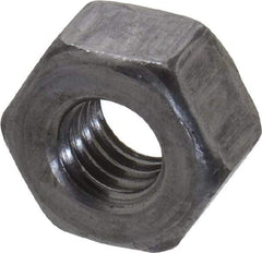 Value Collection - 5/16-18 UNC Steel Right Hand Heavy Hex Nut - 9/16" Across Flats, 19/64" High, Uncoated, 2B Class of Fit - Best Tool & Supply