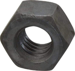 Value Collection - 7/16-14 UNC Steel Right Hand Heavy Hex Nut - 3/4" Across Flats, 27/64" High, Uncoated - Best Tool & Supply