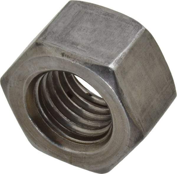 Value Collection - 7/8-9 UNC Steel Right Hand Heavy Hex Nut - 1-7/16" Across Flats, 55/64" High, Uncoated, 2B Class of Fit - Best Tool & Supply