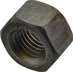 Value Collection - 1-8 UNC Steel Right Hand Heavy Hex Nut - 1-5/8" Across Flats, 63/64" High, Uncoated, 2B Class of Fit - Best Tool & Supply