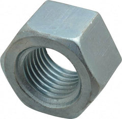 Value Collection - 1-3/4 - 5 UNC Steel Right Hand Heavy Hex Nut - 2-3/4" Across Flats, 1-23/32" High, Uncoated - Best Tool & Supply