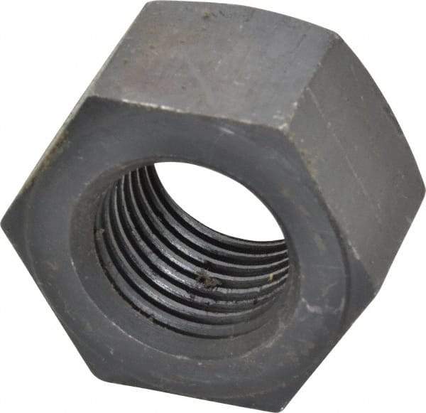 Value Collection - 1-1/4 - 8 UN Steel Right Hand Heavy Hex Nut - 2" Across Flats, 1-7/32" High, Uncoated, 2B Class of Fit - Best Tool & Supply