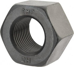 Value Collection - 1-1/2 - 8 UN Steel Right Hand Heavy Hex Nut - 2-3/8" Across Flats, 1-15/32" High, Uncoated, 2B Class of Fit - Best Tool & Supply