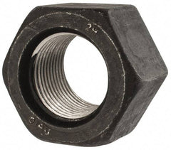 Value Collection - 1-3/4 - 8 UN Steel Right Hand Heavy Hex Nut - 2-3/4" Across Flats, 1-23/32" High, Uncoated, 2B Class of Fit - Best Tool & Supply