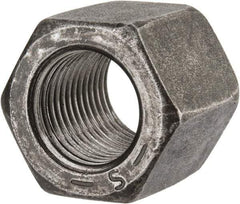 Value Collection - 1/2-20 UNF Steel Right Hand High Hex Nut - 3/4" Across Flats, 11/16" High, Uncoated - Best Tool & Supply