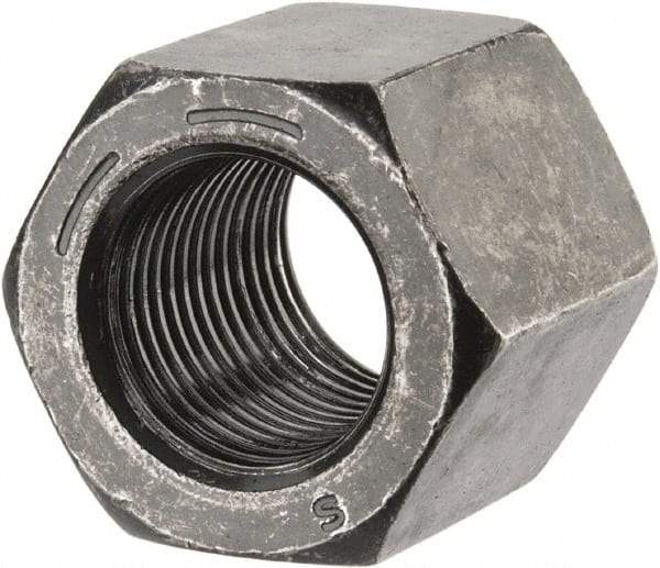 Value Collection - 5/8-18 UNF Steel Right Hand High Hex Nut - 15/16" Across Flats, 27/32" High, Uncoated - Best Tool & Supply