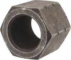 Value Collection - 1-1/2 - 12 UNF Steel Right Hand High Hex Nut - 2" Across Flats, 1-9/32" High, Uncoated - Best Tool & Supply