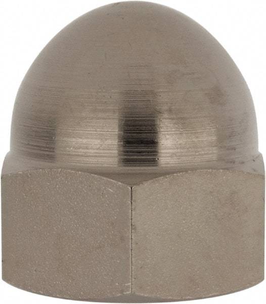 Value Collection - 3/4-16" UNF, 1/16" Width Across Flats, Nickel Plated, Steel Acorn Nut - 1" Overall Height, Grade 2 - Best Tool & Supply