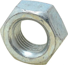 Value Collection - M14x1.50 Metric Fine Steel Right Hand Hex Nut - 22mm Across Flats, 11mm High, Zinc-Plated Finish - Best Tool & Supply