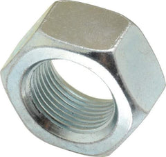 Value Collection - M20x1.50 Metric Fine Steel Right Hand Hex Nut - 30mm Across Flats, 16mm High, Zinc-Plated Finish - Best Tool & Supply