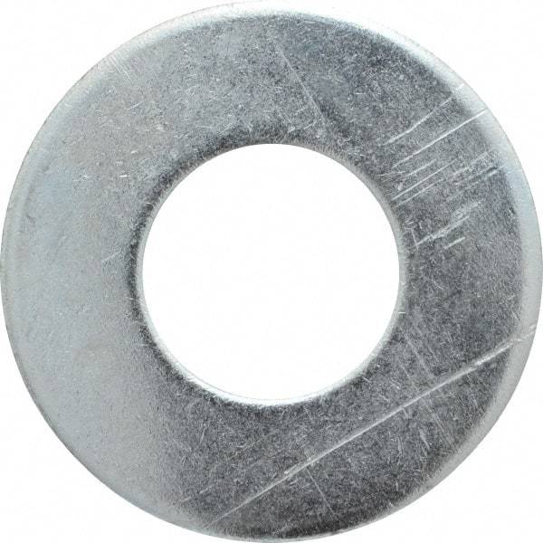 Value Collection - 1-1/2" Screw, Steel USS Flat Washer - 1-5/8" ID x 3-1/2" OD, 0.153" Thick, Zinc-Plated Finish - Best Tool & Supply