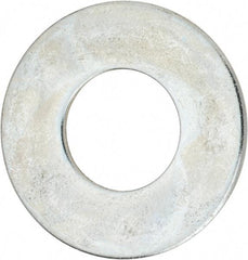 Value Collection - 1-3/4" Screw, Steel USS Flat Washer - 1-7/8" ID x 4" OD, 0.153" Thick, Zinc-Plated Finish - Best Tool & Supply