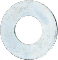 Value Collection - 2" Screw, Steel USS Flat Washer - 2-1/8" ID x 4-1/2" OD, 0.153" Thick, Zinc-Plated Finish - Best Tool & Supply