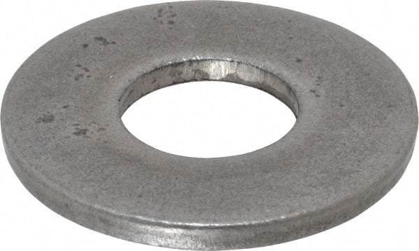 Value Collection - 1" Screw, Steel USS Flat Washer - 1-1/16" ID x 2-1/2" OD, 11/64" Thick, Plain Finish - Best Tool & Supply