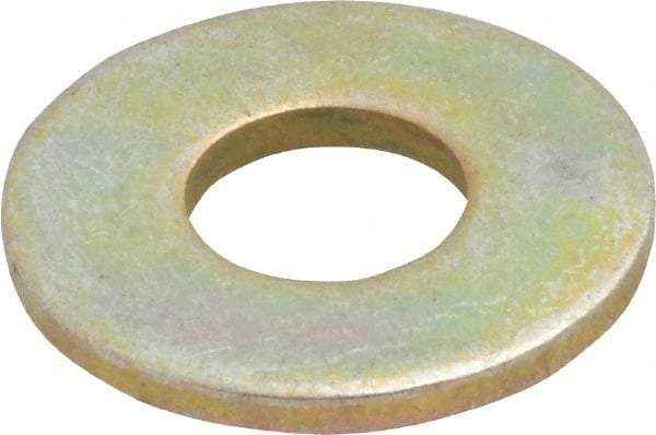 Value Collection - 5/16" Screw, Grade 8 Steel USS Flat Washer - 3/8" ID x 7/8" OD, 5/64" Thick, Zinc Yellow Dichromate Finish - Best Tool & Supply