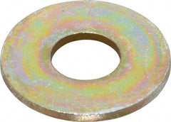 Value Collection - 7/16" Screw, Grade 8 Steel USS Flat Washer - 1/2" ID x 1-1/4" OD, 5/64" Thick, Zinc Yellow Dichromate Finish - Best Tool & Supply