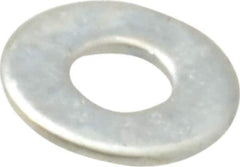 Value Collection - #2 Screw, Steel SAE Flat Washer - 3/32" ID x 7/32" OD, 1/64" Thick, Zinc-Plated Finish - Best Tool & Supply