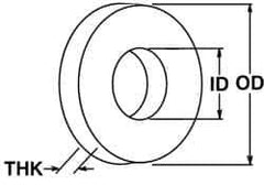 Value Collection - M14 Screw, Grade 316 Stainless Steel Standard Flat Washer - 15mm ID x 28mm OD, Plain Finish - Best Tool & Supply