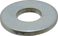 Value Collection - #4 Screw, Steel SAE Flat Washer - 1/8" ID x 5/16" OD, 1/32" Thick, Zinc-Plated Finish - Best Tool & Supply